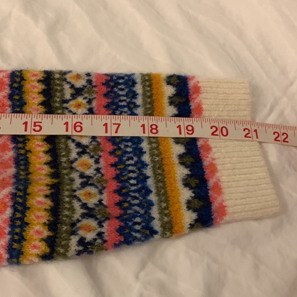 Fair Isle Mockneck Sweater Oyster Multi Color* - Picture 12 of 12